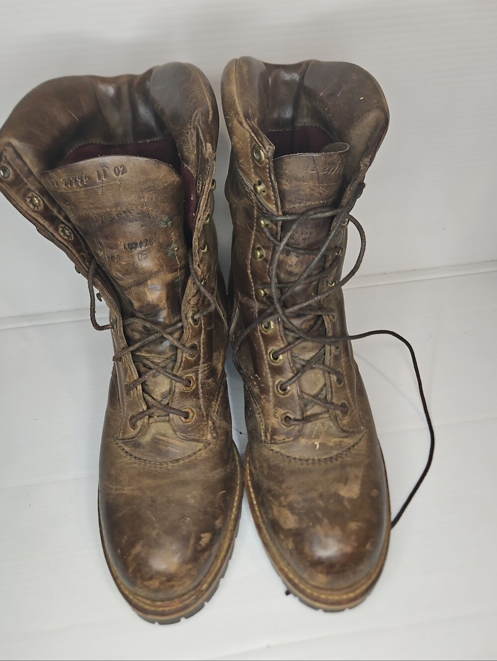 RareVintage Chippewa 29795 Steel Toe Logger Work Boots 10EE Leather Made In USA